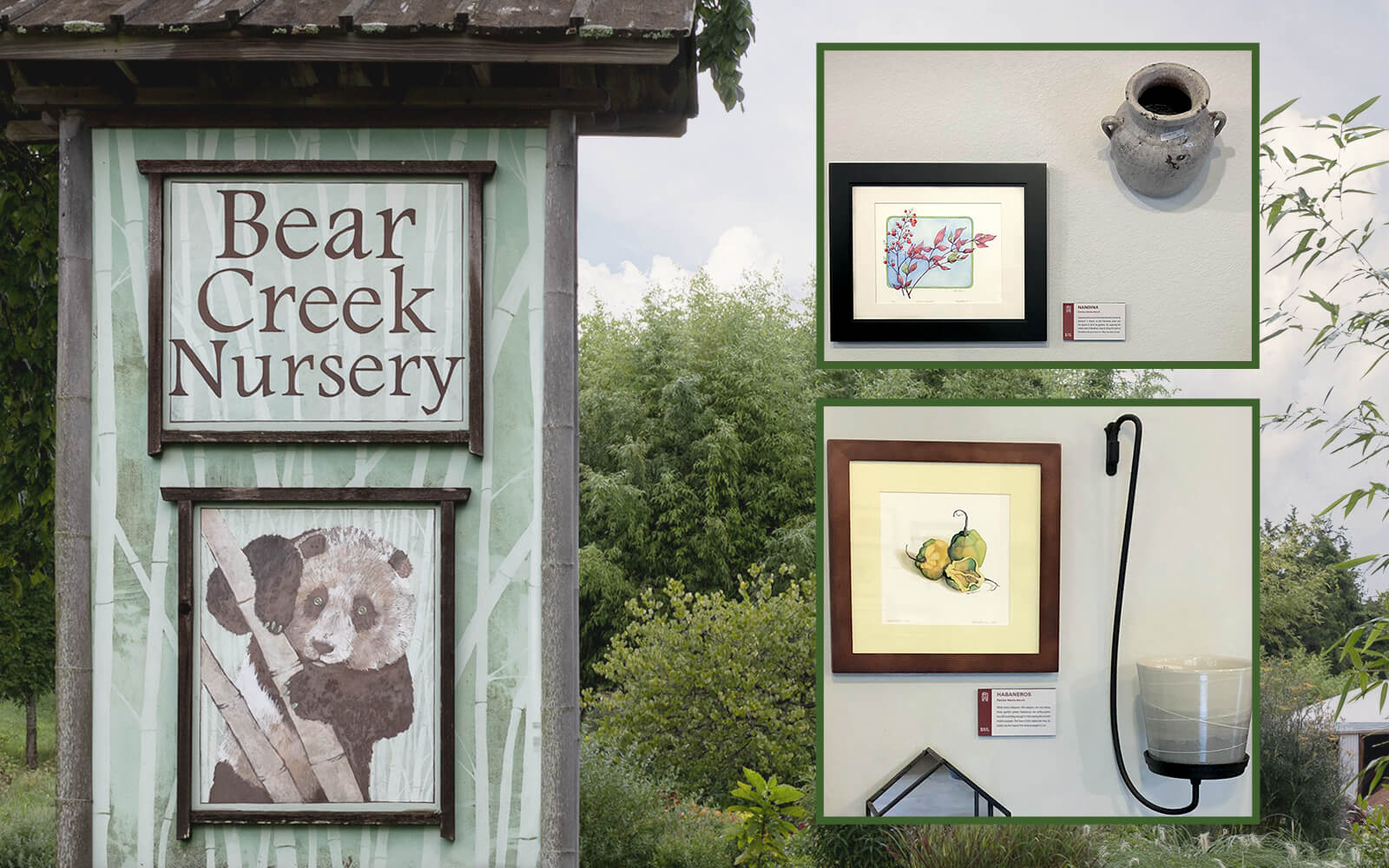 Botanical Prints at Bear Creek Nursery