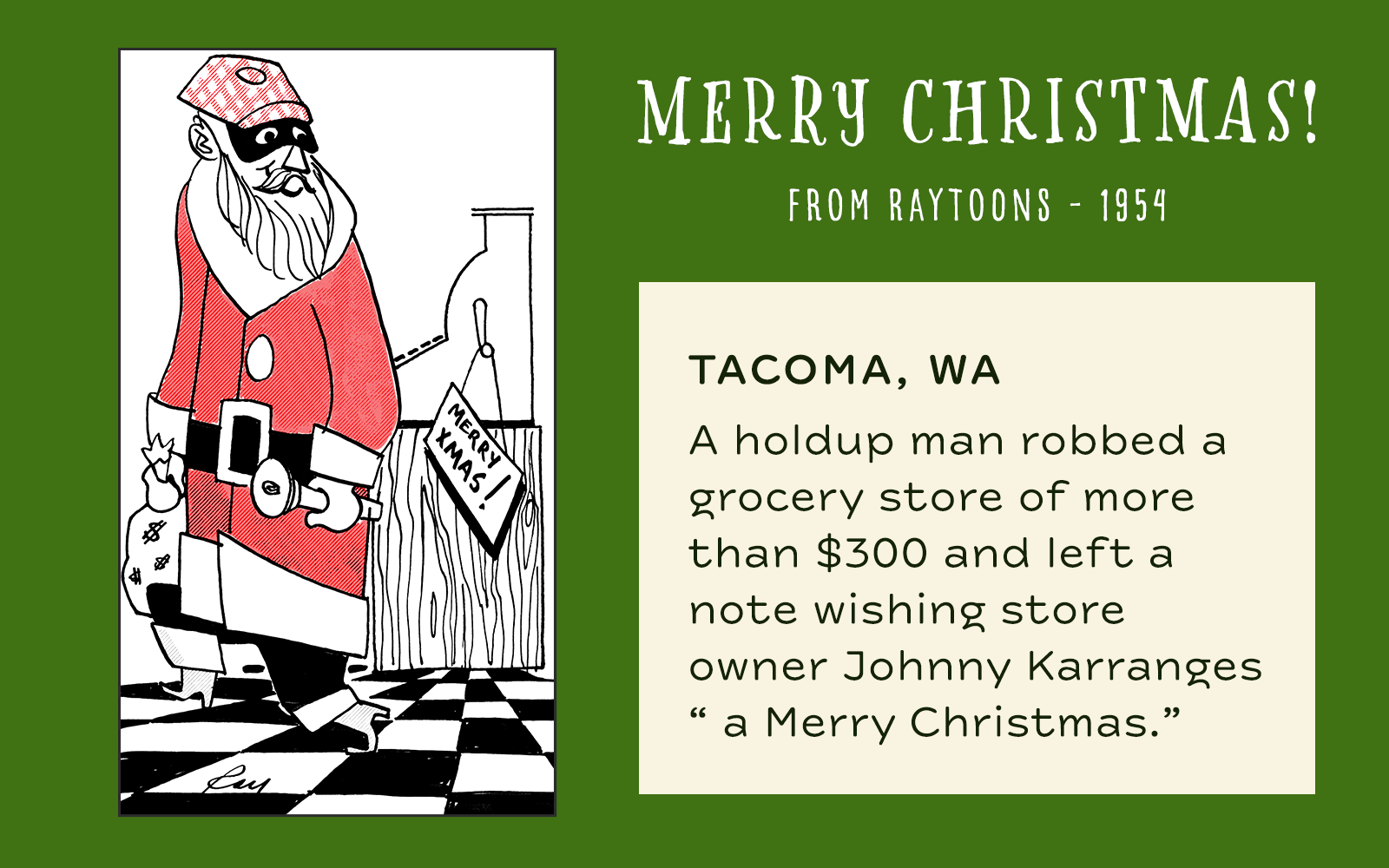 Merry Christmas from Raytoons -1954