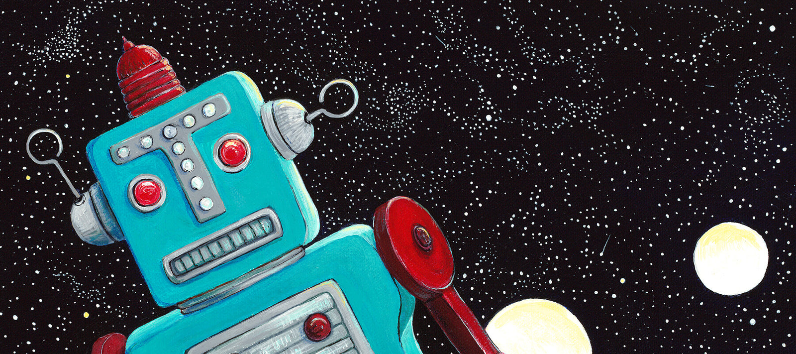 Robots & Ray Guns | Paintings by Denise Marta-Burch