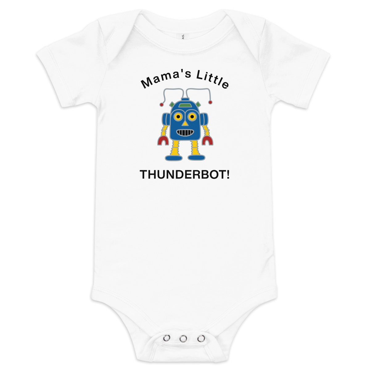 Mama&#39;s Little Thunderbot | Baby Onesie