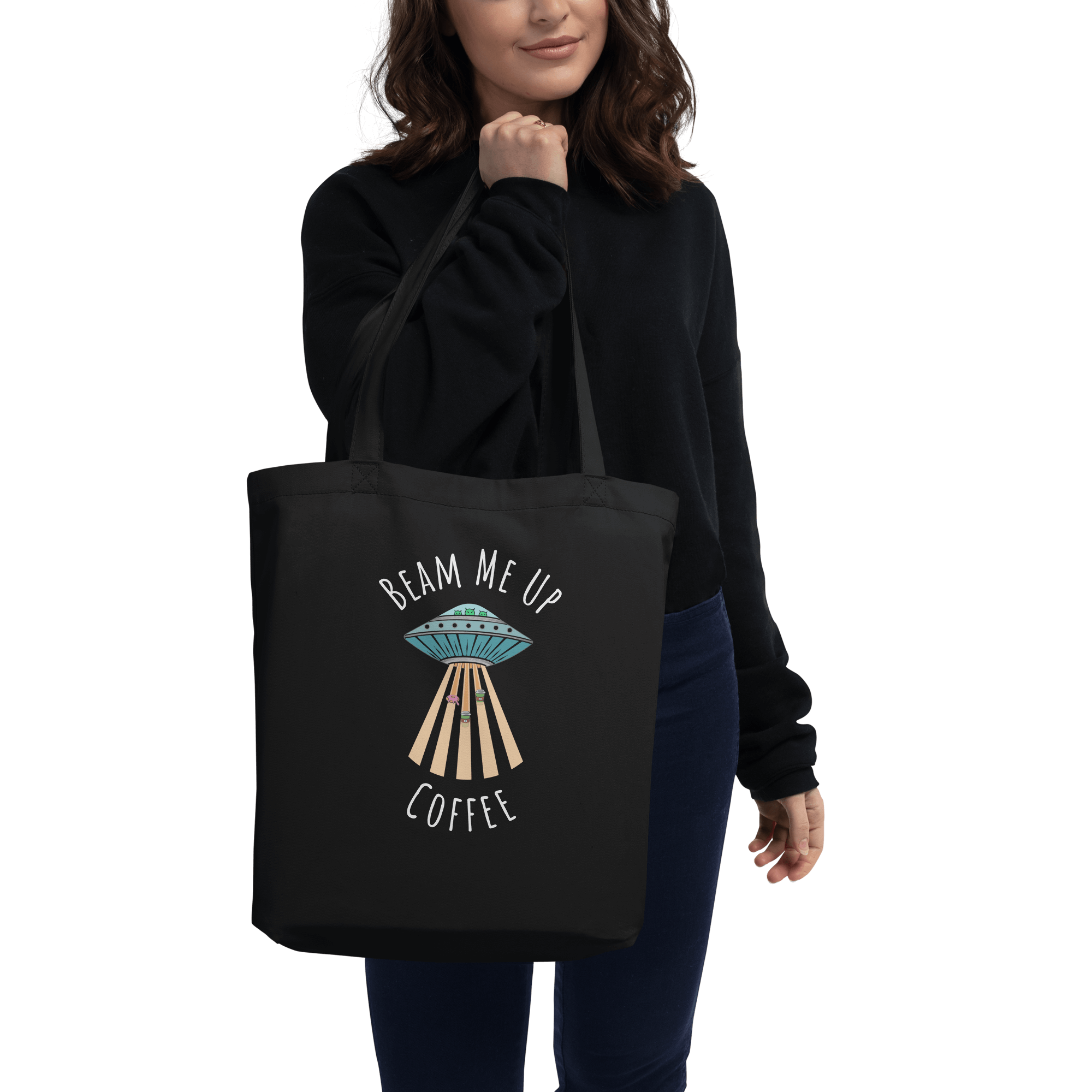 Beam Me Up Tote Bag Size