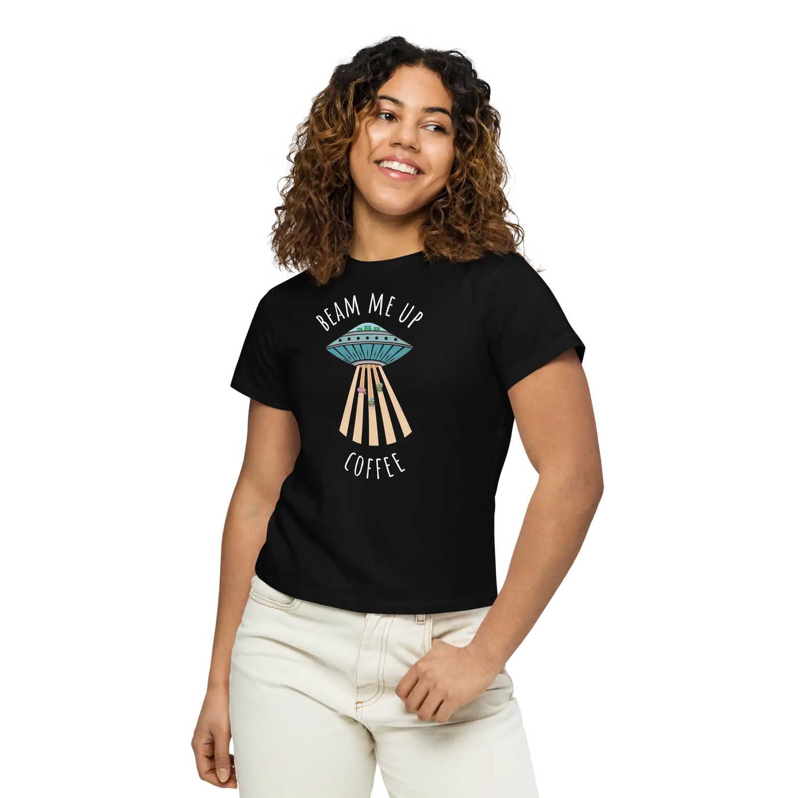 Women's Beam Me Up Coffee T-shirt