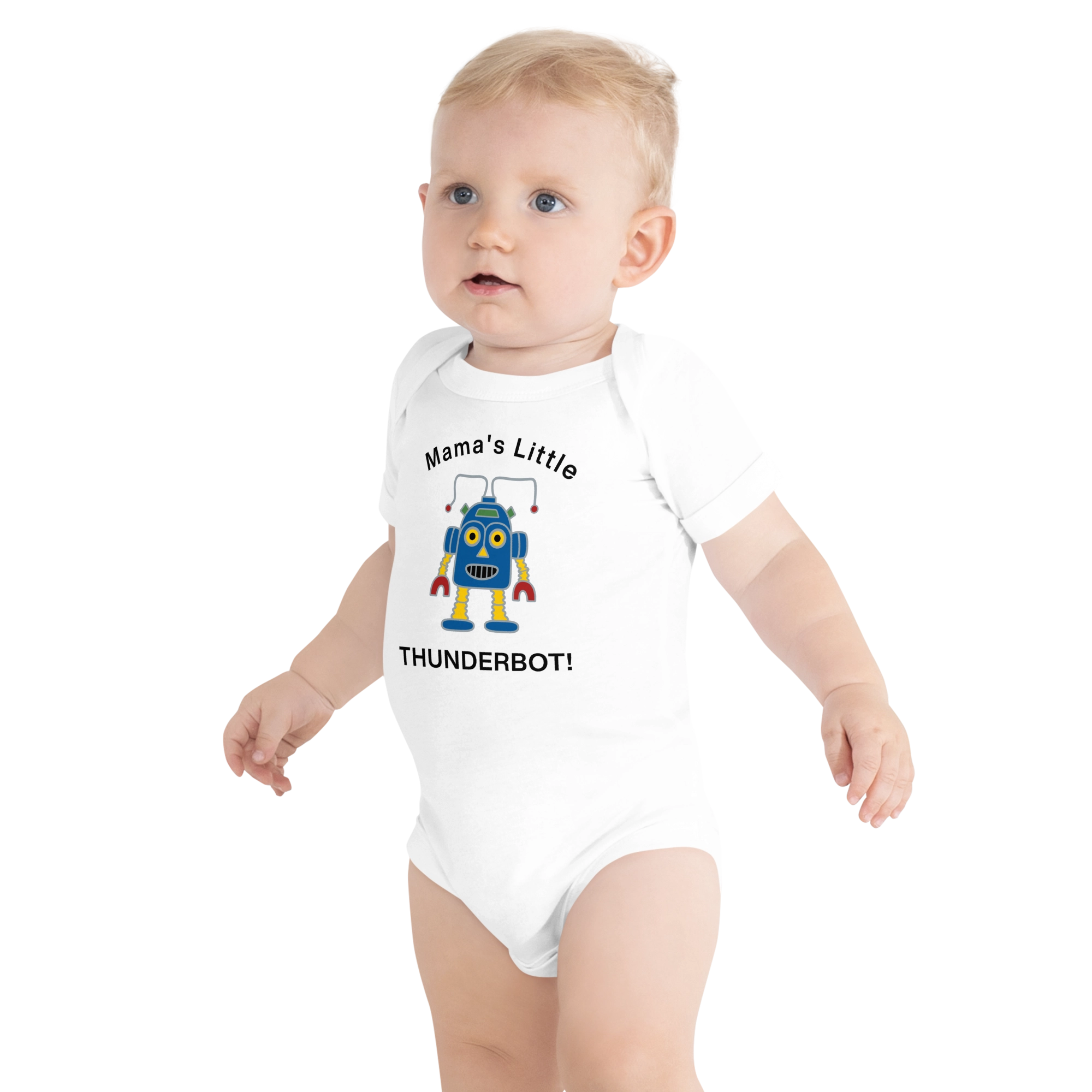 Mama's Little Thunderbot | Baby Onesie