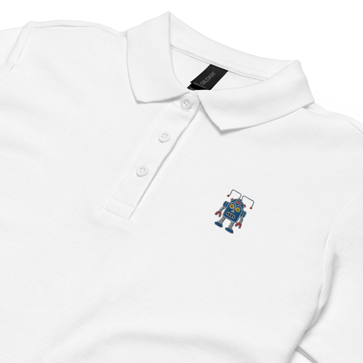 Women&#39;s White Thunderbot Polo by Ridgeline Arts