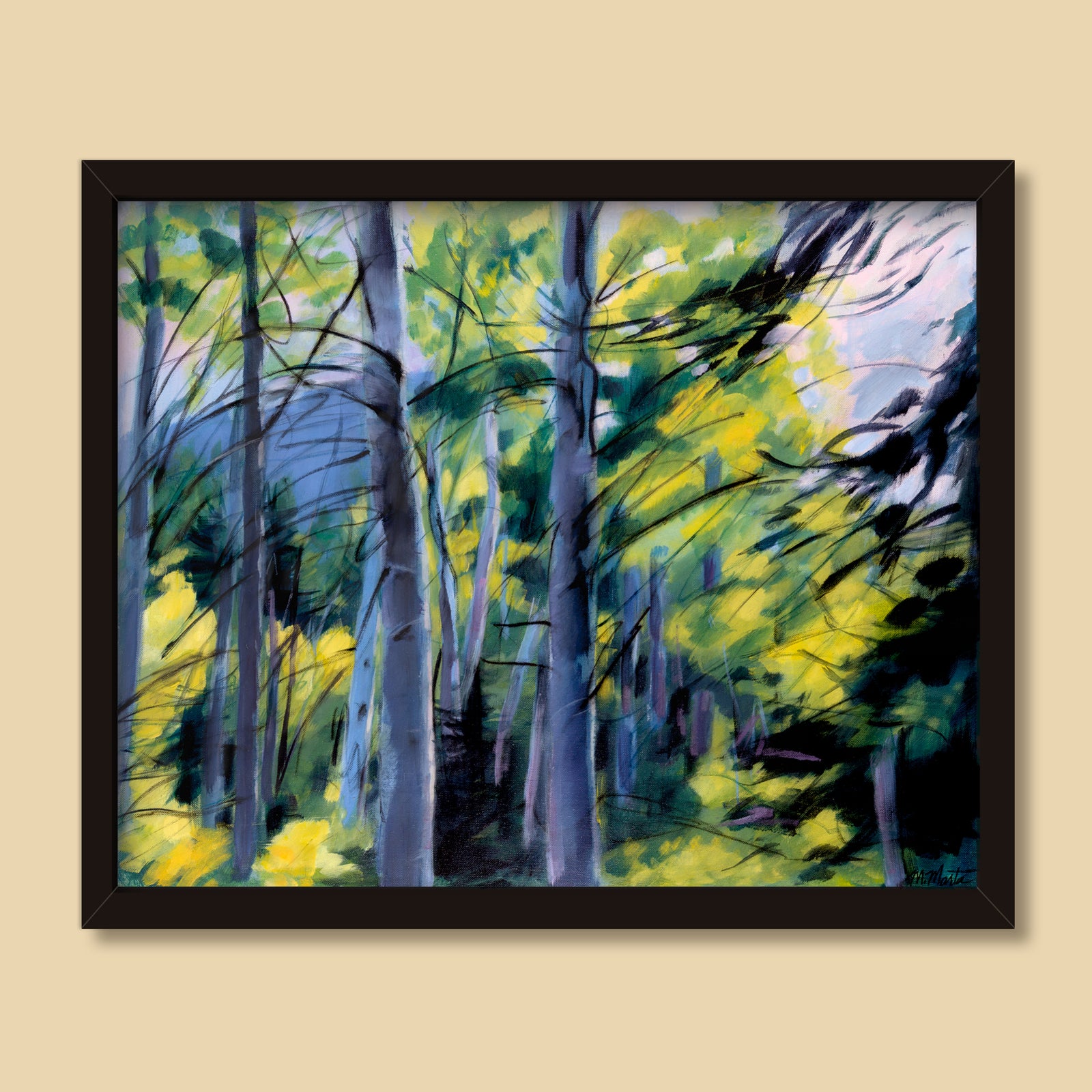 Afternoon Aura | acrylic landscape painting by Michelle Marta-Drake