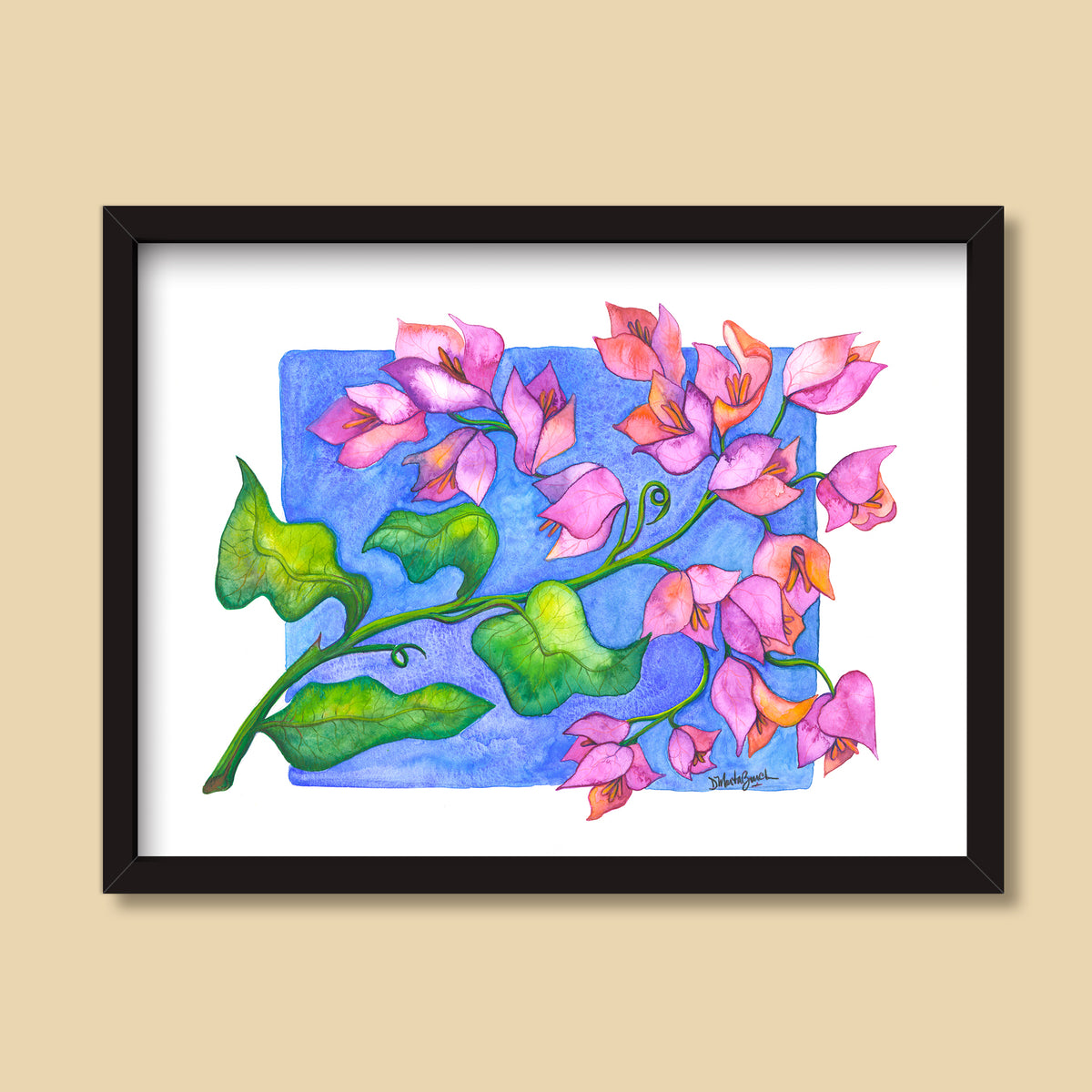 Bougainvillea | Mixed Media Painting by Denise Marta-Burch