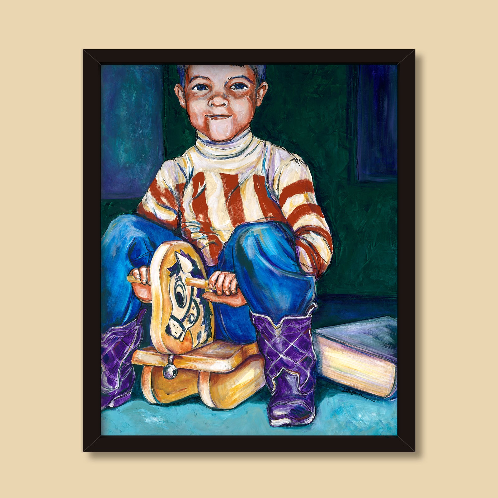 Giddy-Up | Mixed Media Painting by Denise Marta-Burch