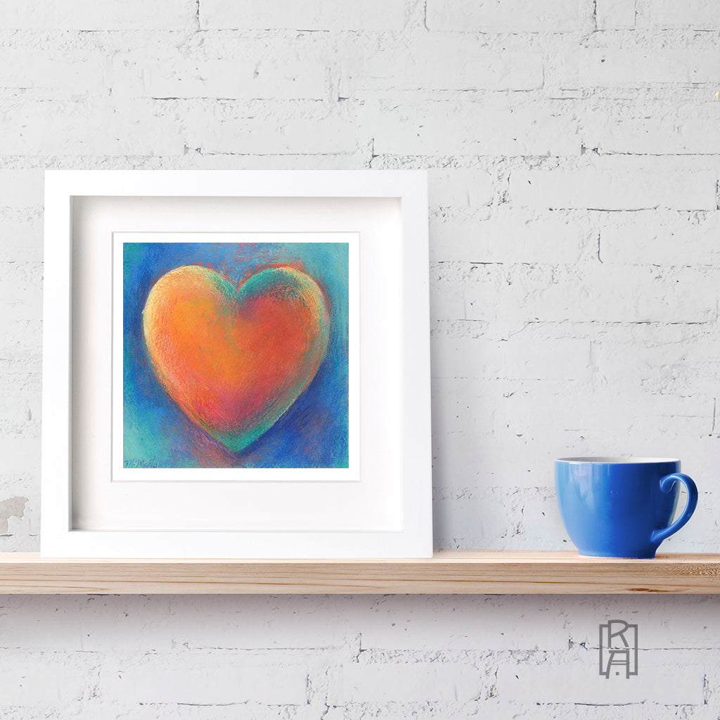 Framed version of Heartfelt from the Heartworks Collection by Michelle Marta-Drake