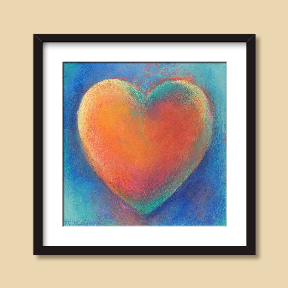 Heartfelt | gouache and pastel painting from the Heartworks Collection by Michelle Marta-Drake.