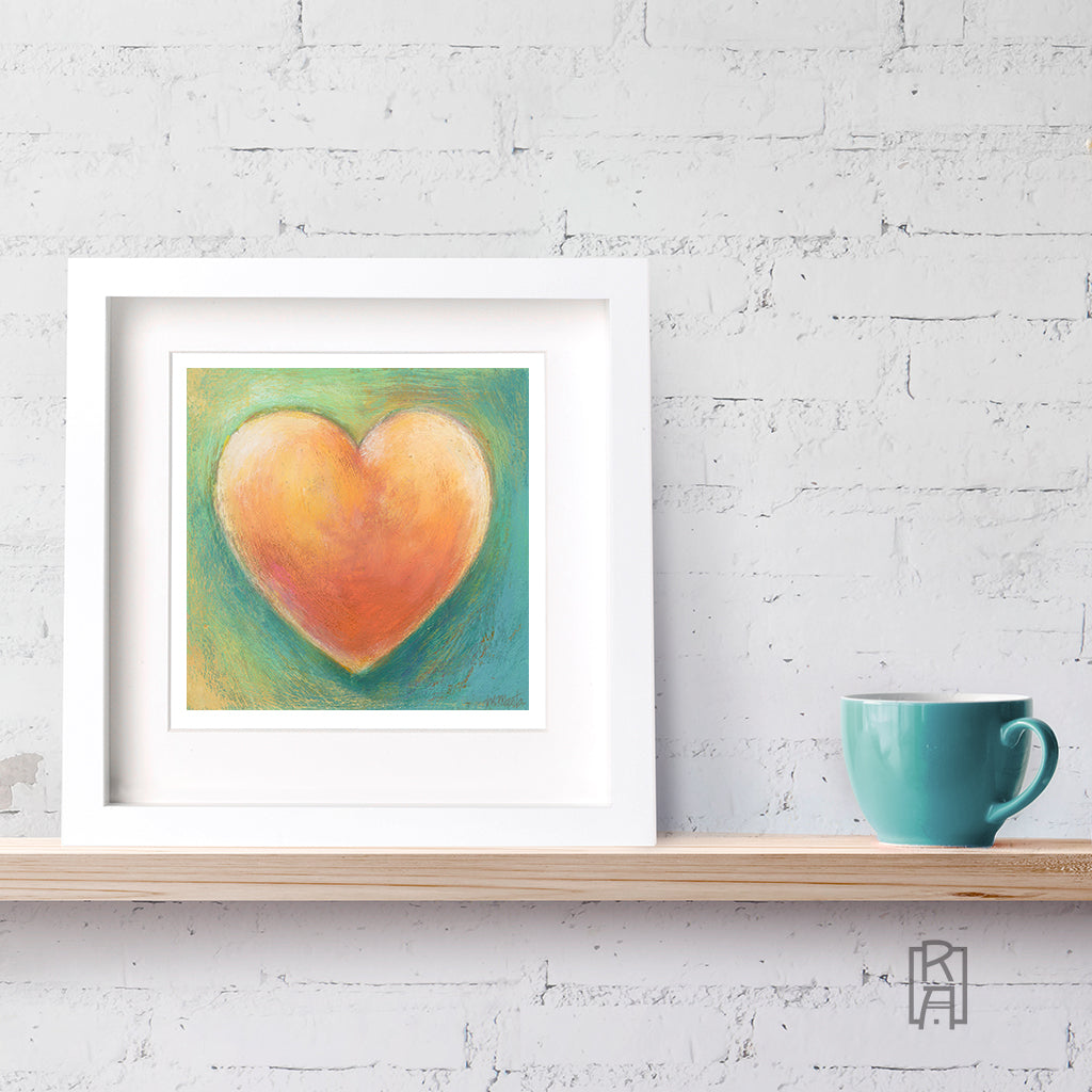 Framed version of Heartfelt from the Heartworks Collection by Michelle Marta-Drake