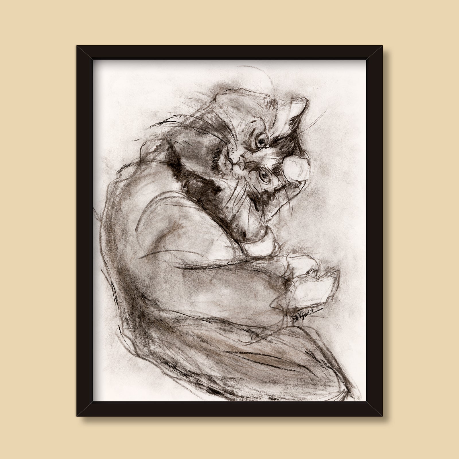 Kitty | Drawing by Denise Marta-Burch