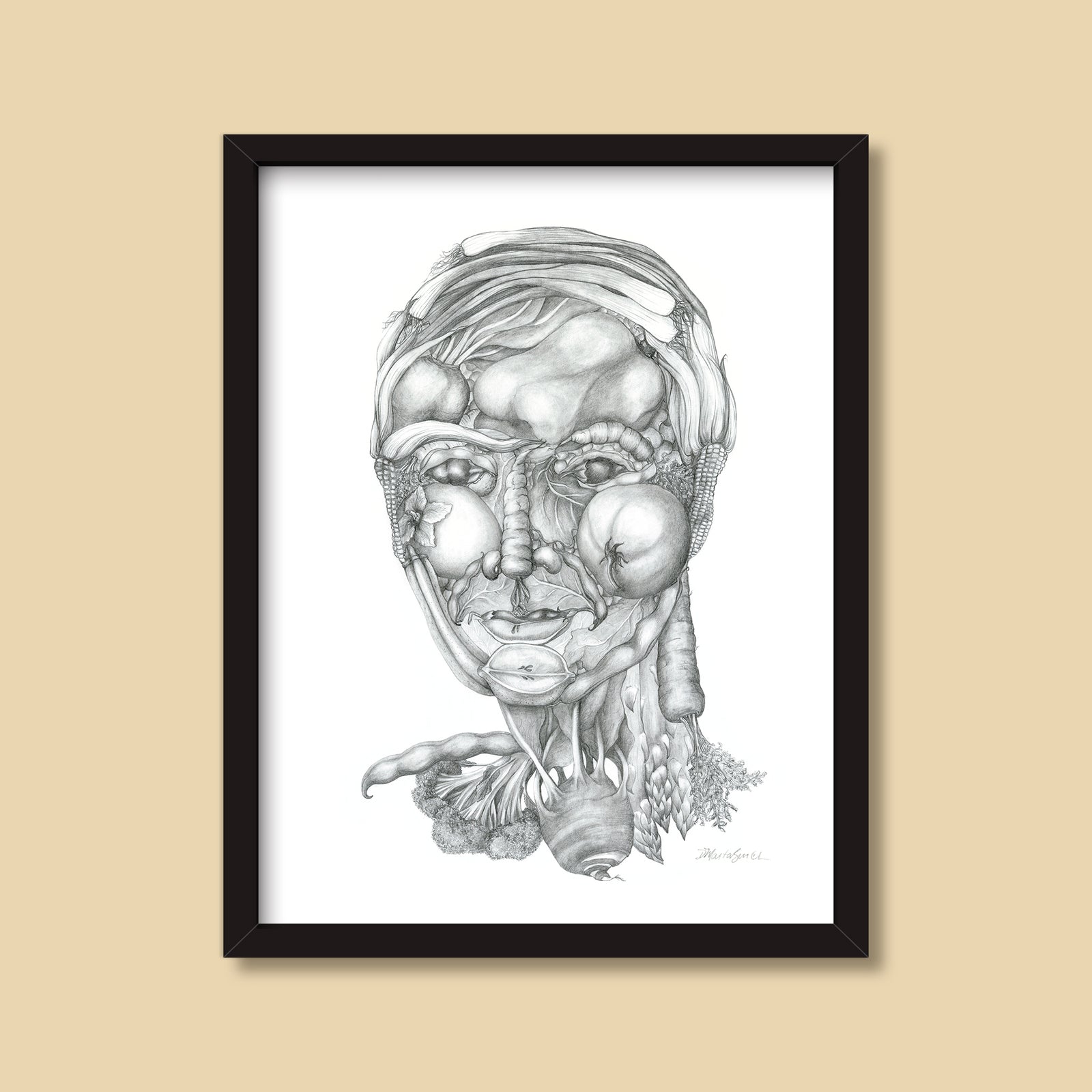 Natural Beauty | Drawing by Denise Marta-Burch