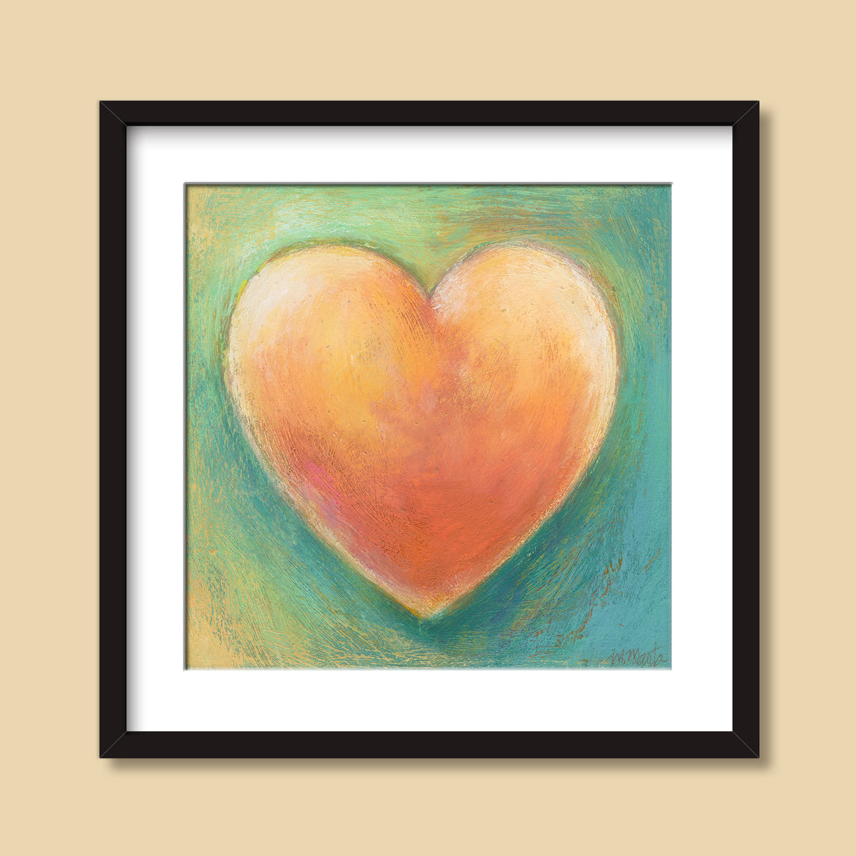 Warmhearted | gouache and pastel painting from the Heartworks Collection by Michelle Marta-Drake.